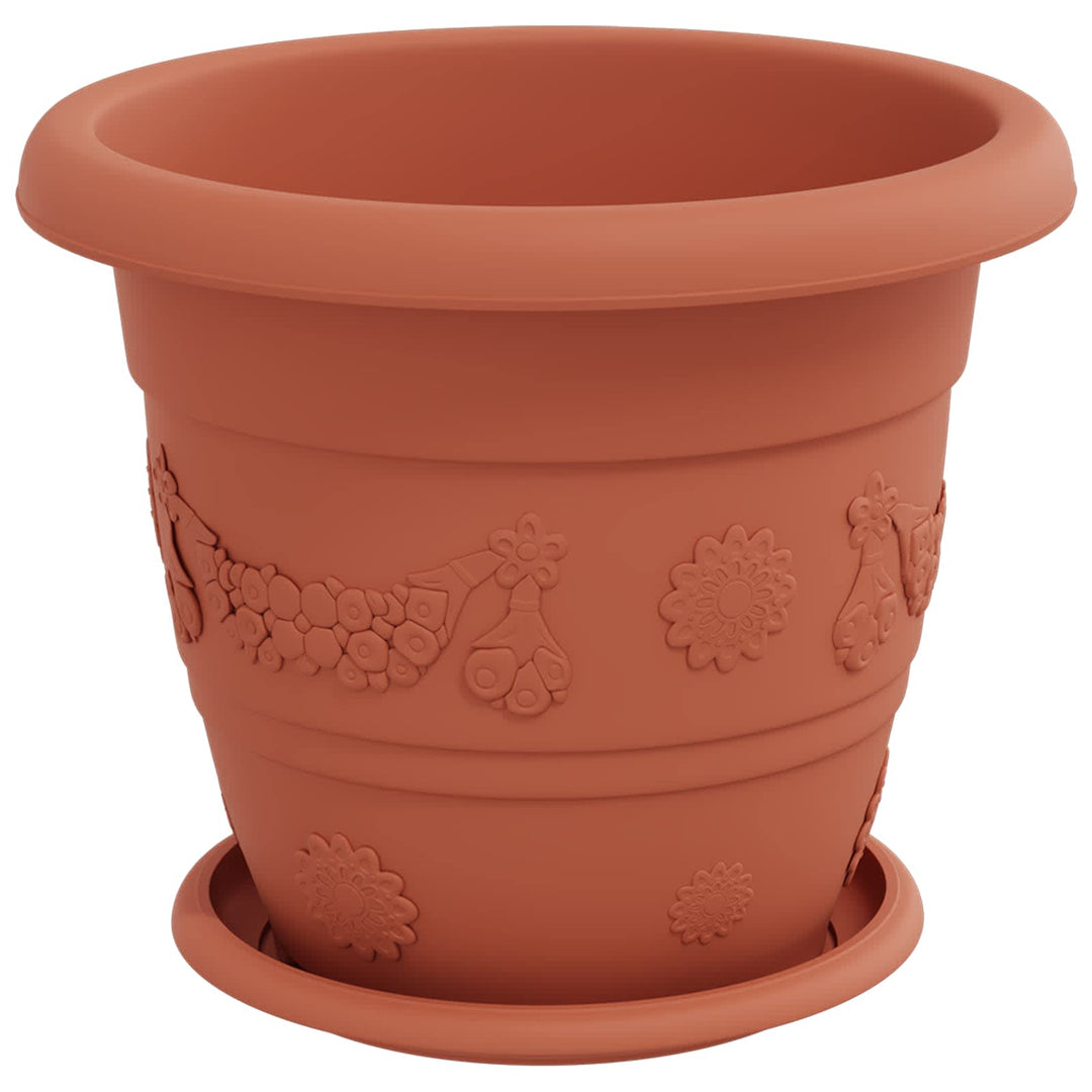 Plantepotter 24 pcs Mursten Rød Ø 26 x 21.5 cm Plastik