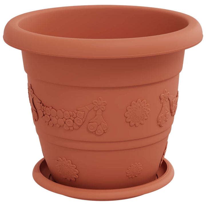 Plantepotter 24 pcs Mursten Rød Ø 26 x 21.5 cm Plastik