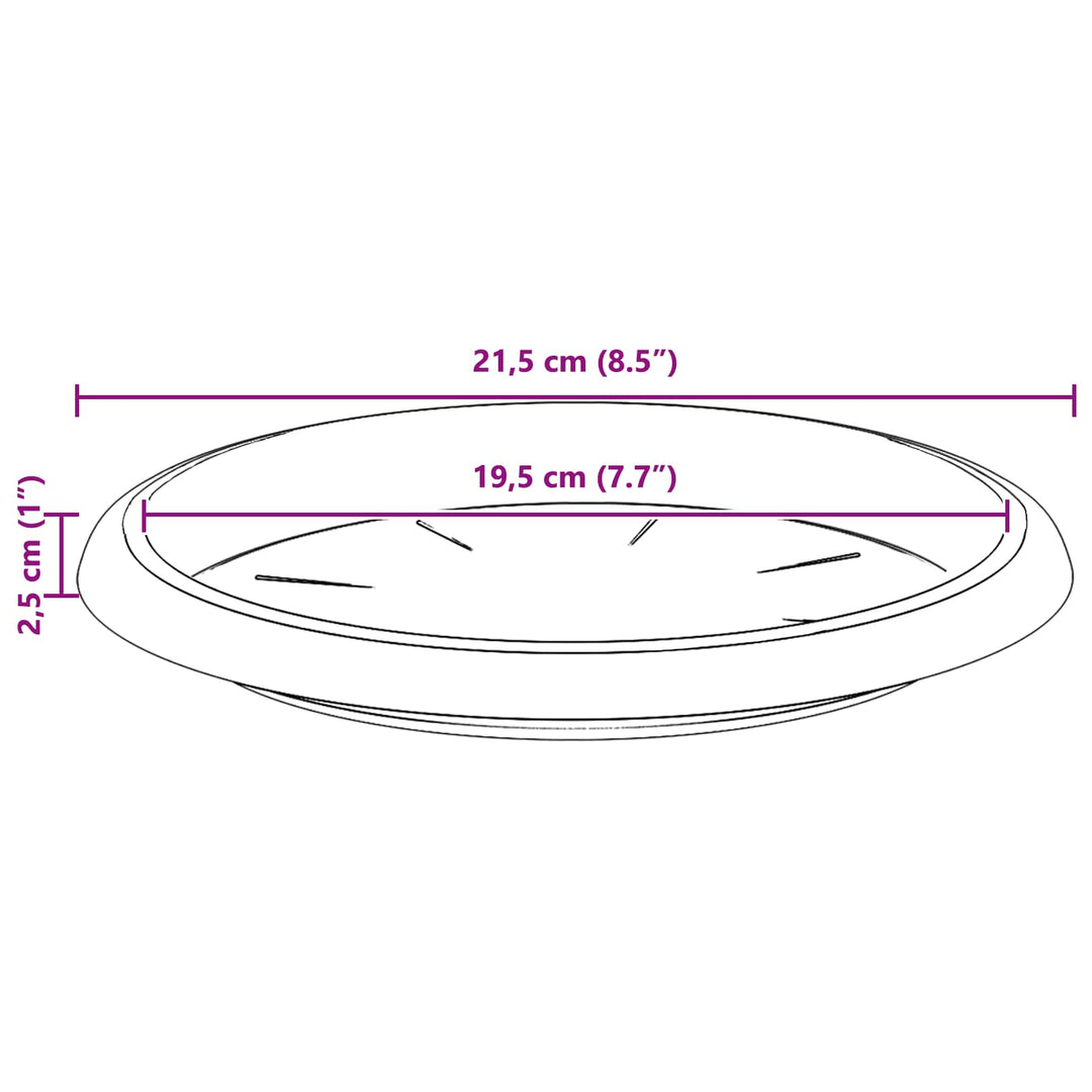 Plantepotter 24 pcs Mursten Rød Ø 30 x 25 cm Plastik