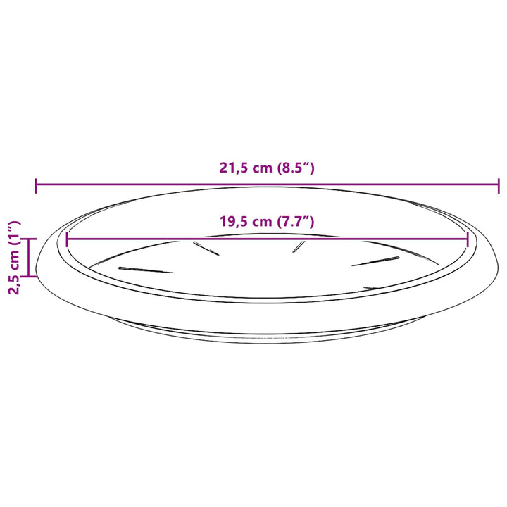 Plantepotter 24 pcs Mursten Rød Ø 30 x 25 cm Plastik