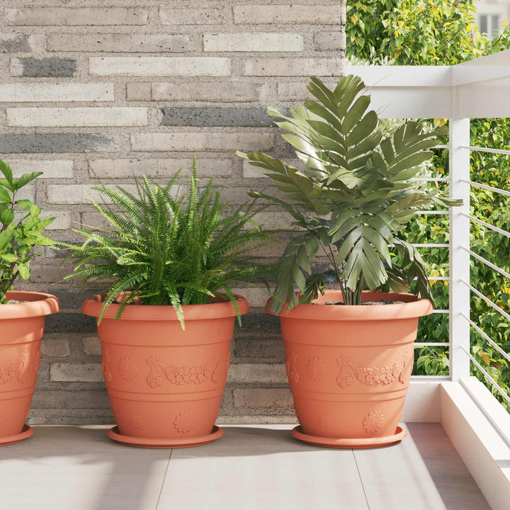Plantepotter 24 pcs Mursten Rød Ø 39 x 32 cm Plastik