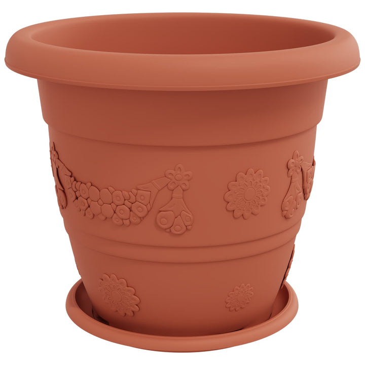 Plantepotter 24 pcs Mursten Rød Ø 39 x 32 cm Plastik