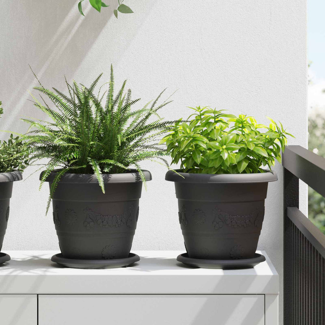 Plantepotter 24 pcs Sort Ø 22 x 18 cm Plastik
