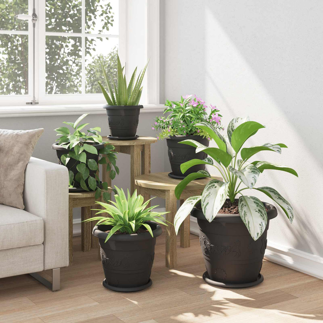 Plantepotter 24 pcs Sort Ø 30 x 25 cm Plastik