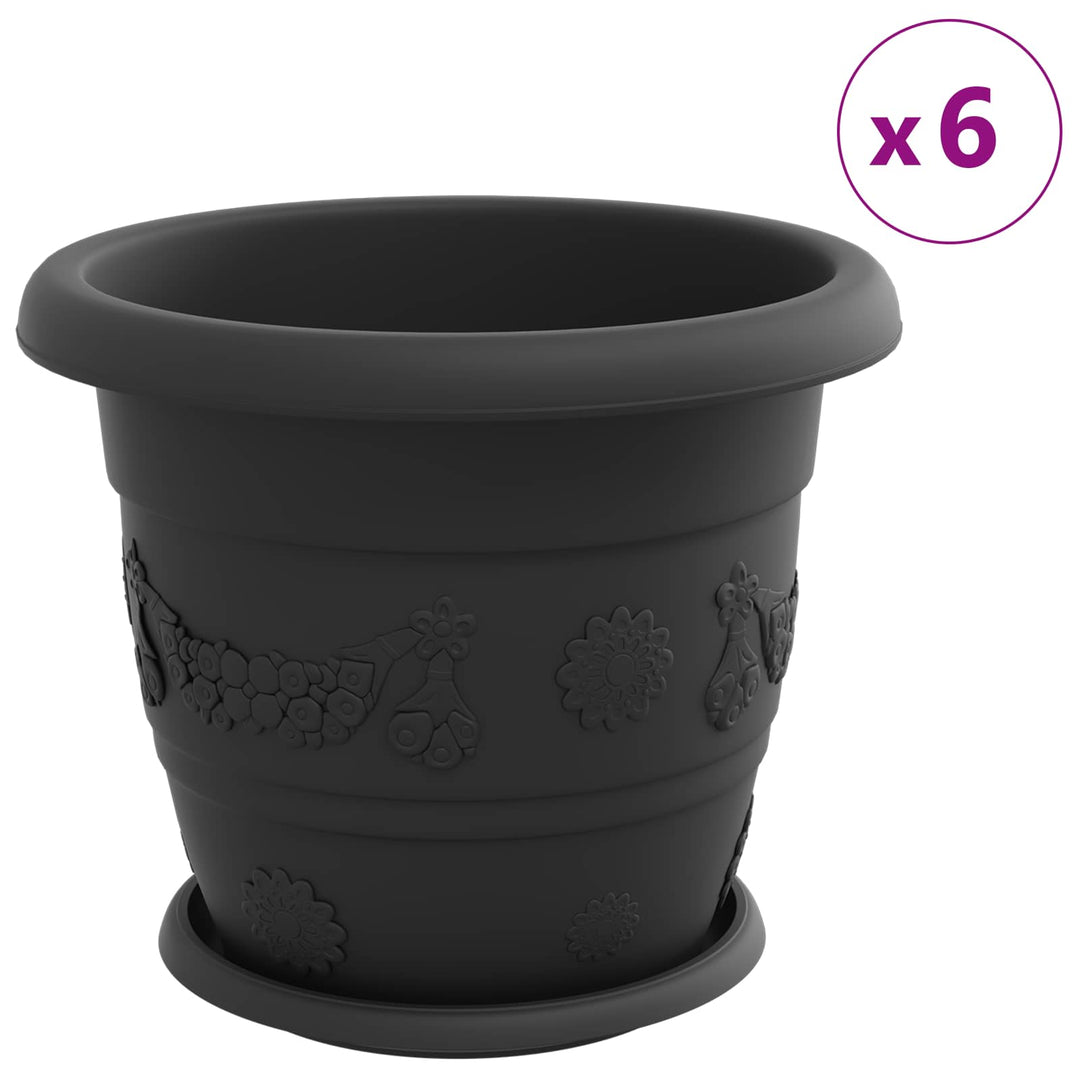 Plantepotter 24 pcs Sort Ø 30 x 25 cm Plastik