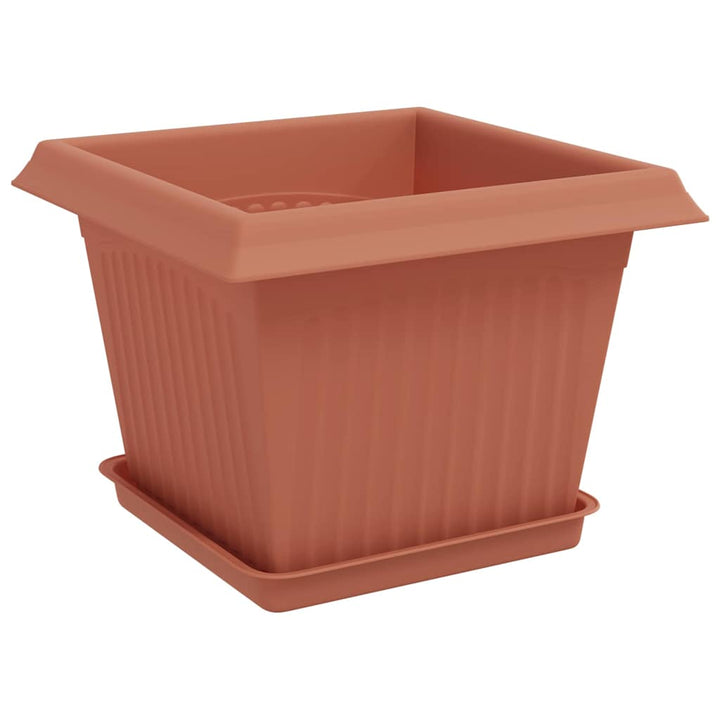 Plantepotter 6 pcs Mursten Rød 23 x 23 x 17,5 cm Plastik