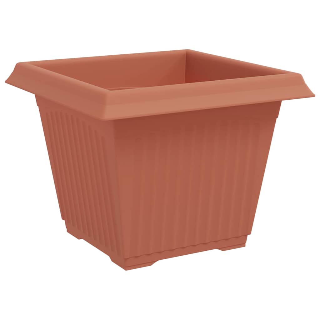 Plantepotter 6 pcs Mursten Rød 28,5 x 28,5 x 22 cm Plastik