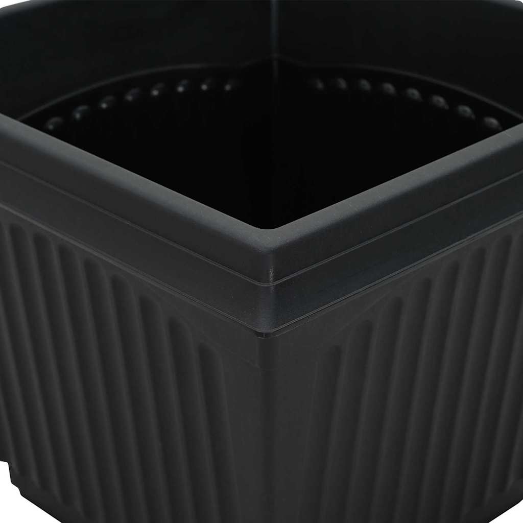 Plantepotter 6 pcs Sort 23 x 23 x 17,5 cm Plastik