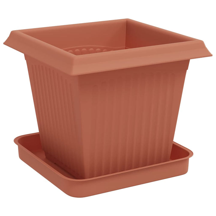 Plantepotter 24 pcs Mursten Rød 16 x 16 x 14 cm Plastik