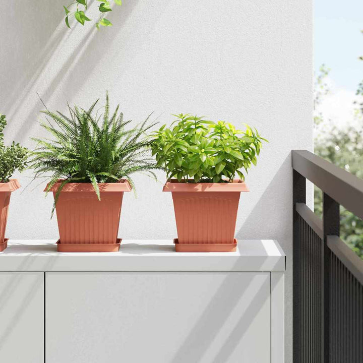 Plantepotter 24 pcs Mursten Rød 20 x 20 x 16 cm Plastik