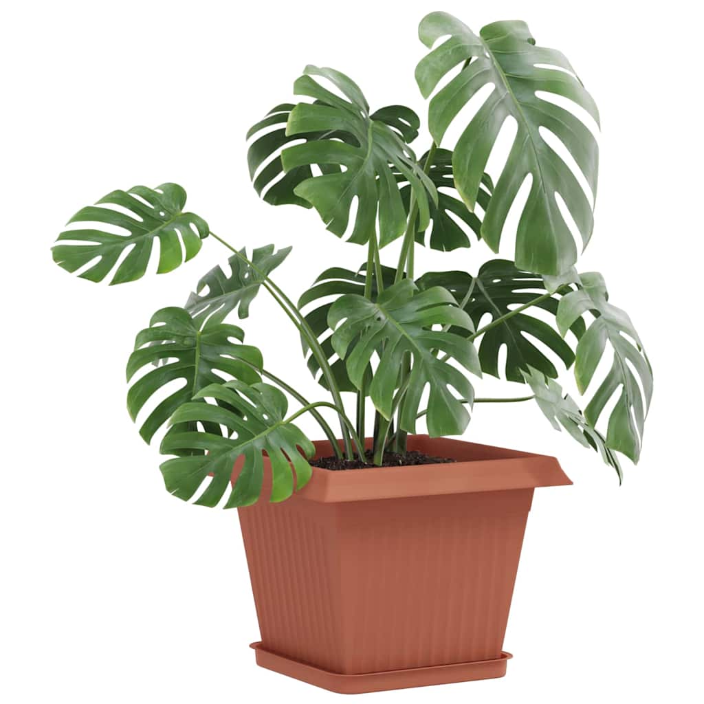 Plantepotter 24 pcs Mursten Rød 28,5 x 28,5 x 22 cm Plastik