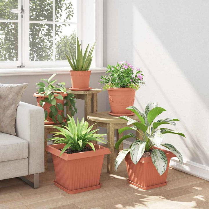 Plantepotter 24 pcs Mursten Rød 33 x 33 x 26 cm Plastik