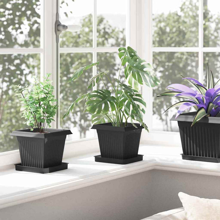 Plantepotter 24 pcs Sort 16 x 16 x 14 cm Plastik