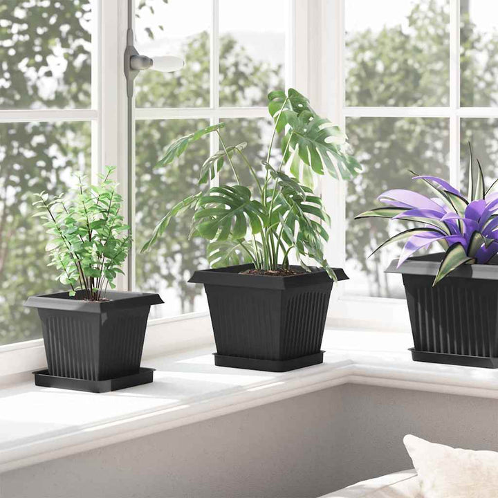 Plantepotter 24 pcs Sort 20 x 20 x 16 cm Plastik
