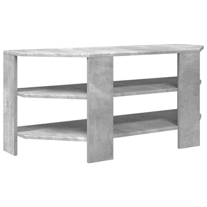 HjørneTVskab 102x40,5x45cm Beton Grå Konstrueret træ
