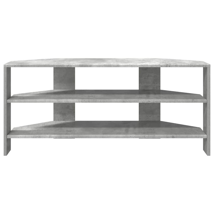 HjørneTVskab Beton Grå 102x40,5x45cm Konstrueret træ