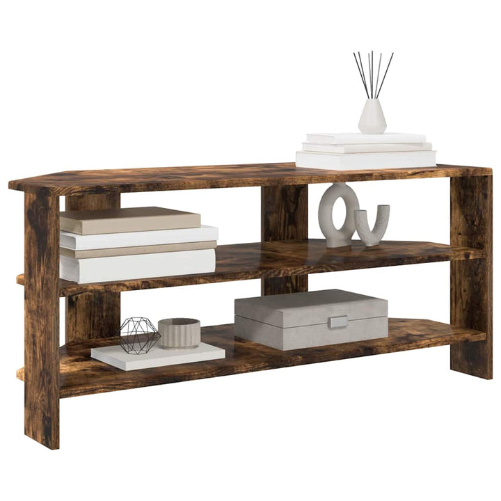 HjørneTVskab 102x40,5x45cm Røget eg Konstrueret træ