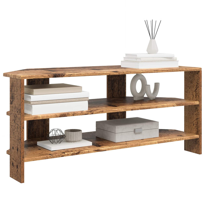 HjørneTVskab Gammelt træ 102x40,5x45cm Konstrueret træ