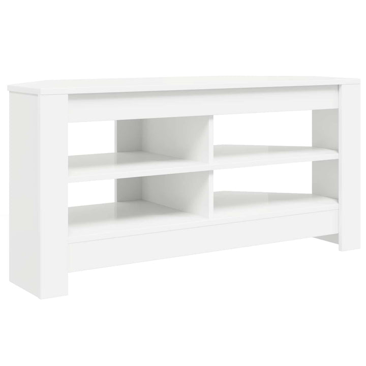 HjørneTVskab Hvid 102 x 40,5 x 45 cm Konstrueret træ