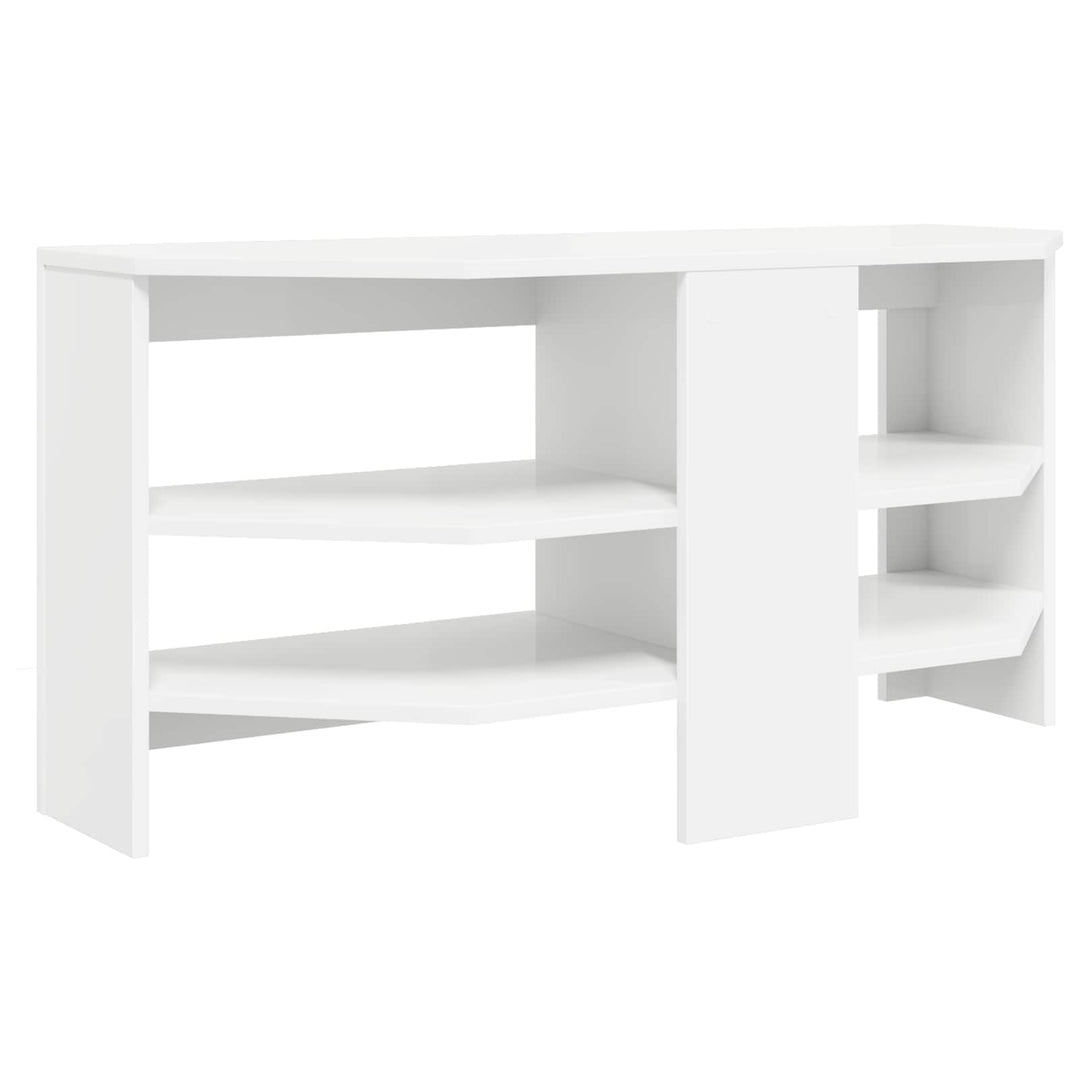 HjørneTVskab Hvid 102 x 40,5 x 45 cm Konstrueret træ