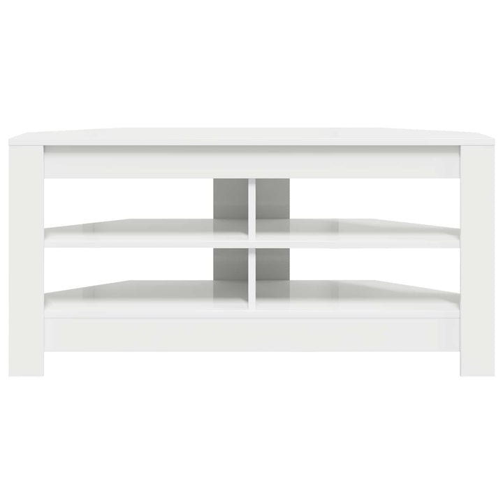 HjørneTVskab Hvid 102 x 40,5 x 45 cm Konstrueret træ
