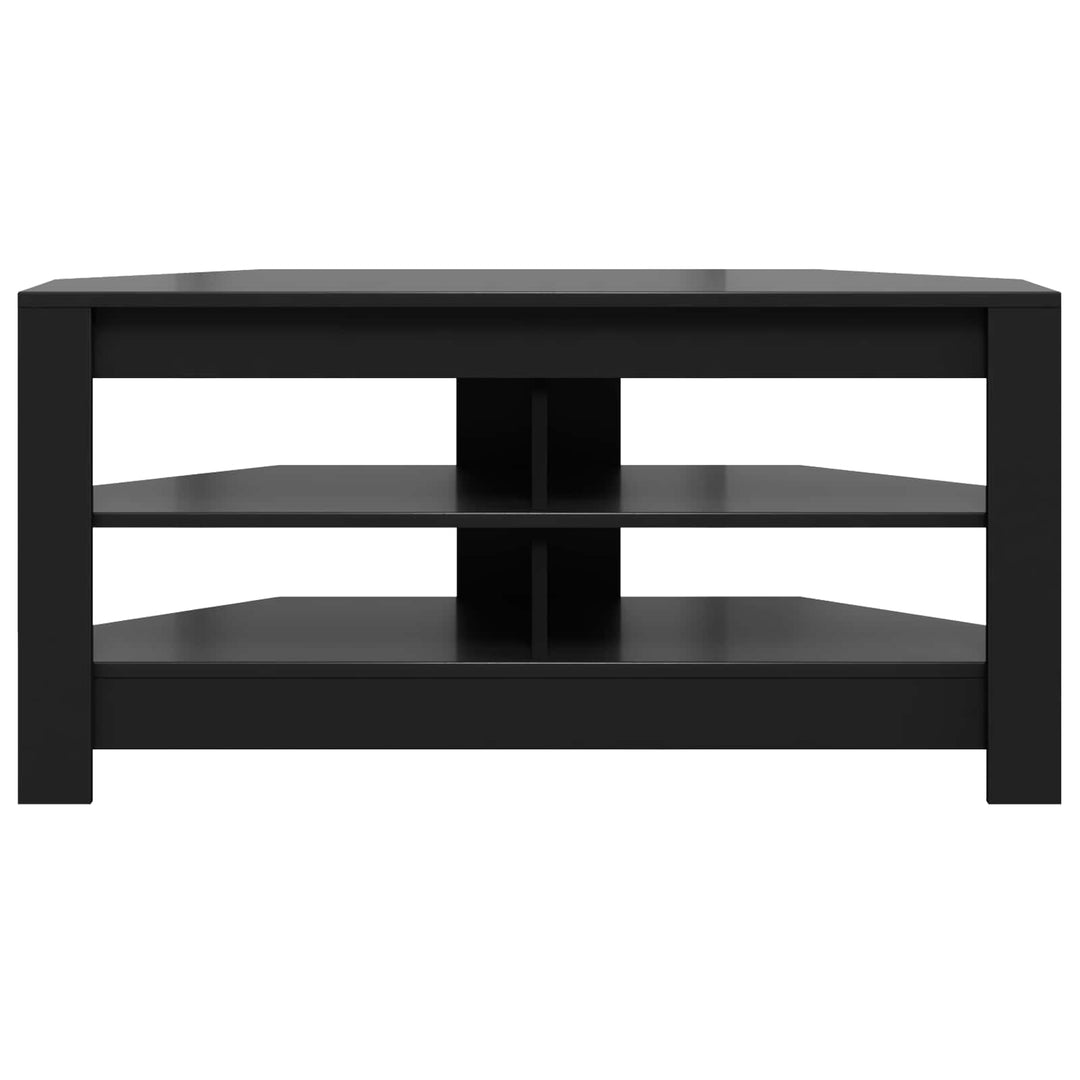 HjørneTVskab Sort 102 x 40,5 x 45 cm Konstrueret træ
