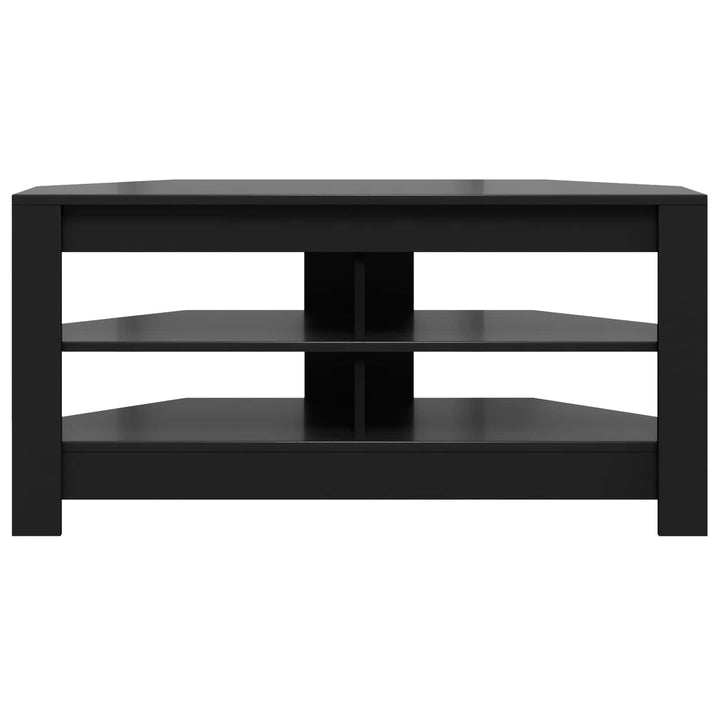 HjørneTVskab Sort 102 x 40,5 x 45 cm Konstrueret træ