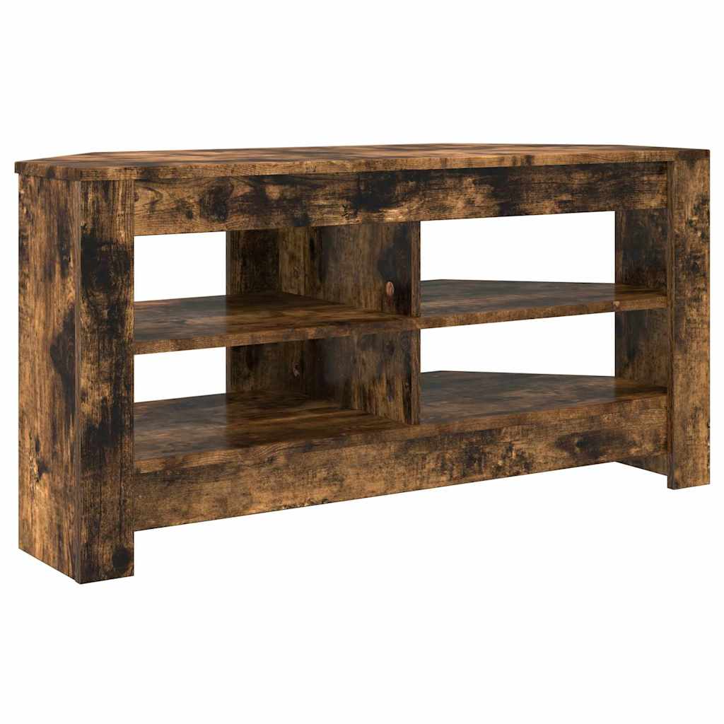 HjørneTVskab 102 x 40,5 x 45 cm Røget eg Konstrueret træ