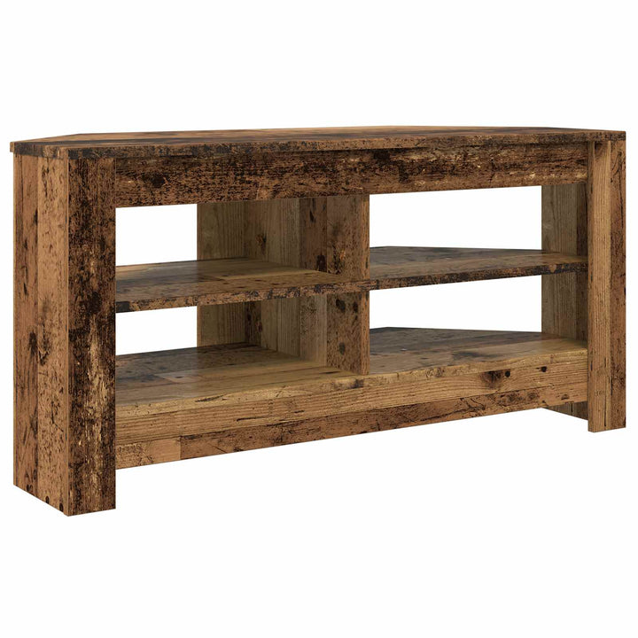 HjørneTVskab Gammelt træ 102 x 40,5 x 45 cm Konstrueret træ