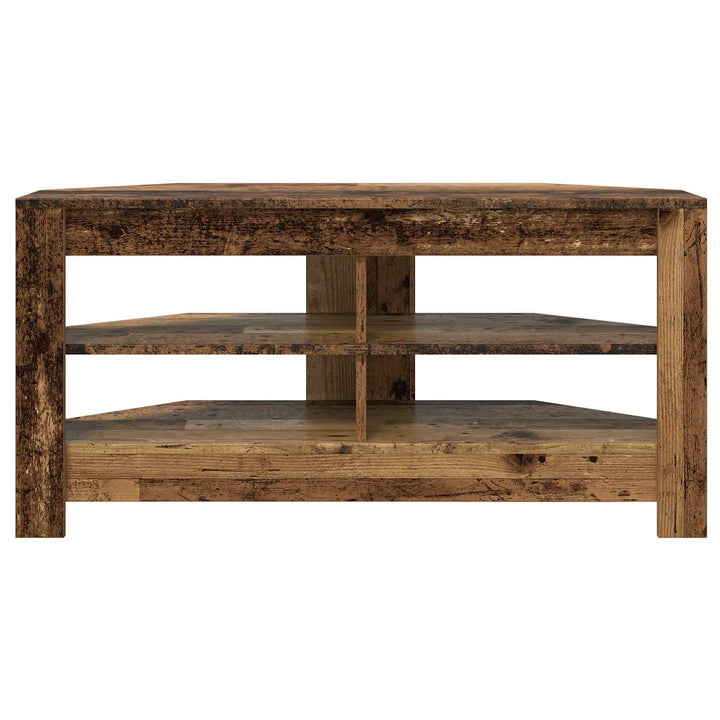 HjørneTVskab 102 x 40,5 x 45 cm Gammelt træ Konstrueret træ