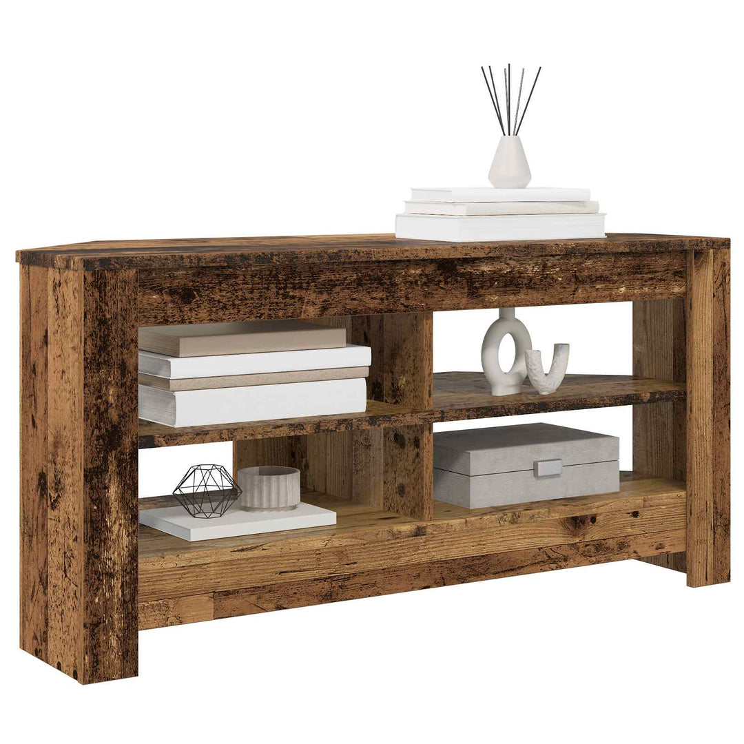 HjørneTVskab Gammelt træ 102 x 40,5 x 45 cm Konstrueret træ