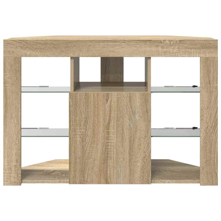 Hjørne LED TV Skab Sonoma eg 100x40x68cm Konstrueret træ