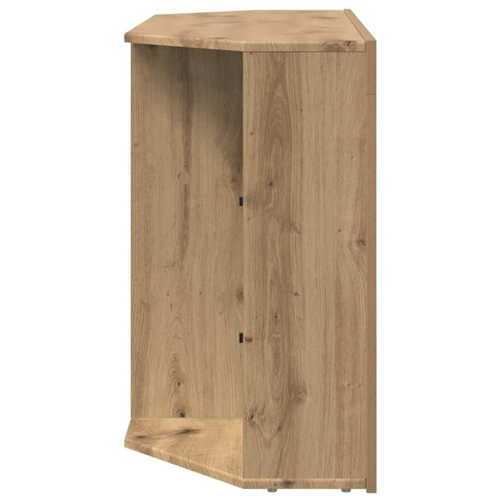 Hjørne LED TV Skab Artisan Egetræ 100x40x68cm Konstrueret træ