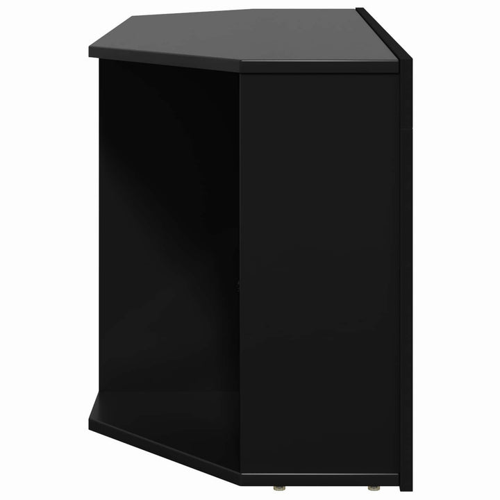 Hjørne LED TV Skab Sort 100 x 40 x 50 cm Konstrueret træ