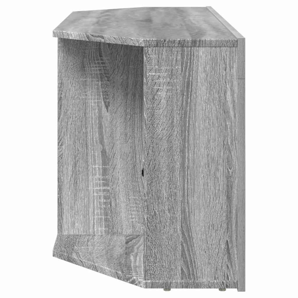 Hjørne LED TV Skab 100 x 40 x 50 cm Grå Sonoma Konstrueret træ