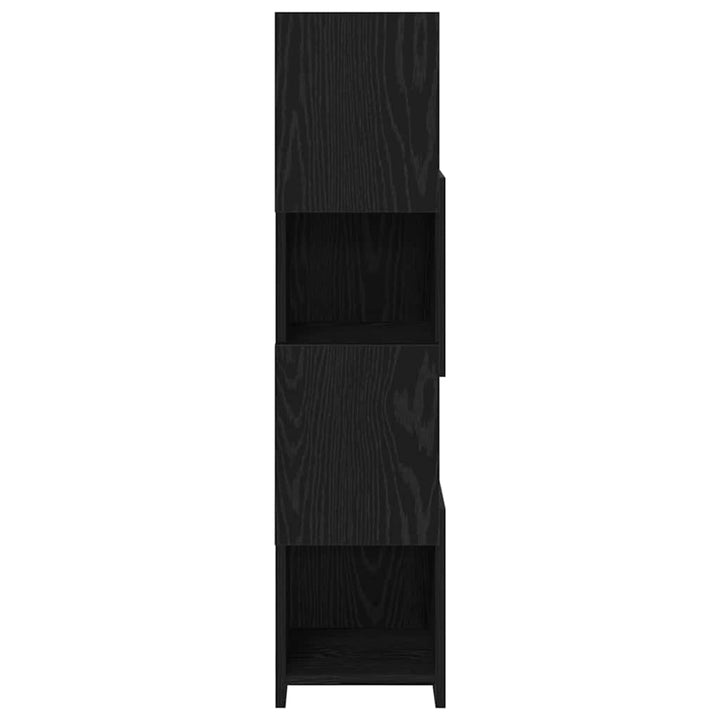 Hjørneskab 25,5x25x102cm Konstrueret træ Sort eg