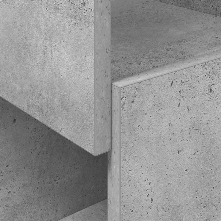 Hjørneskab 25,5x25x102cm Konstrueret træ Beton Grå
