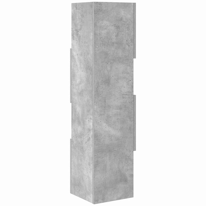 Hjørneskab 25,5x25x102cm Konstrueret træ Beton Grå