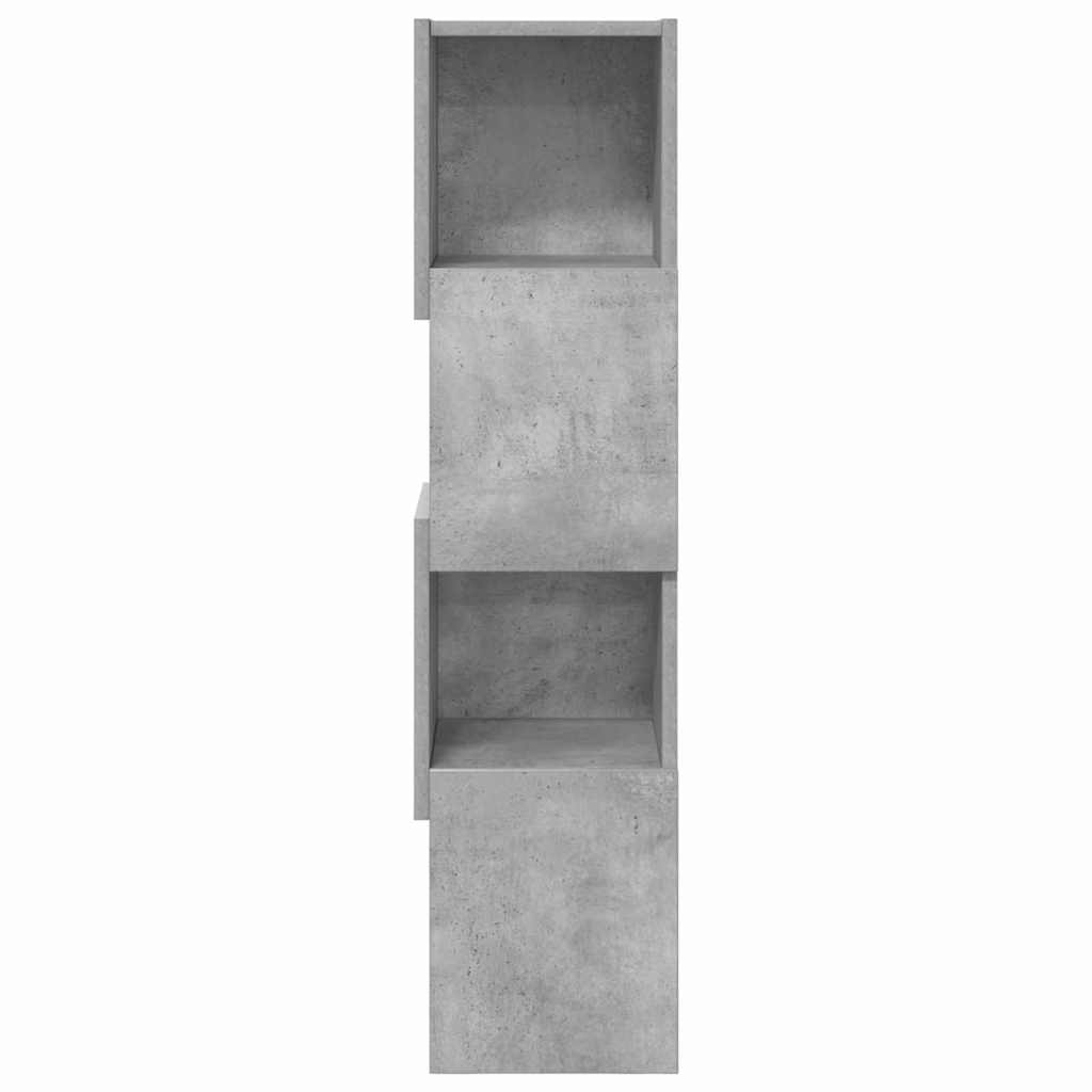 Hjørneskab 25,5x25x102cm Konstrueret træ Beton Grå