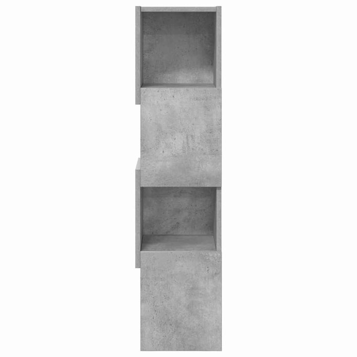 Hjørneskab 25,5x25x102cm Konstrueret træ Beton Grå