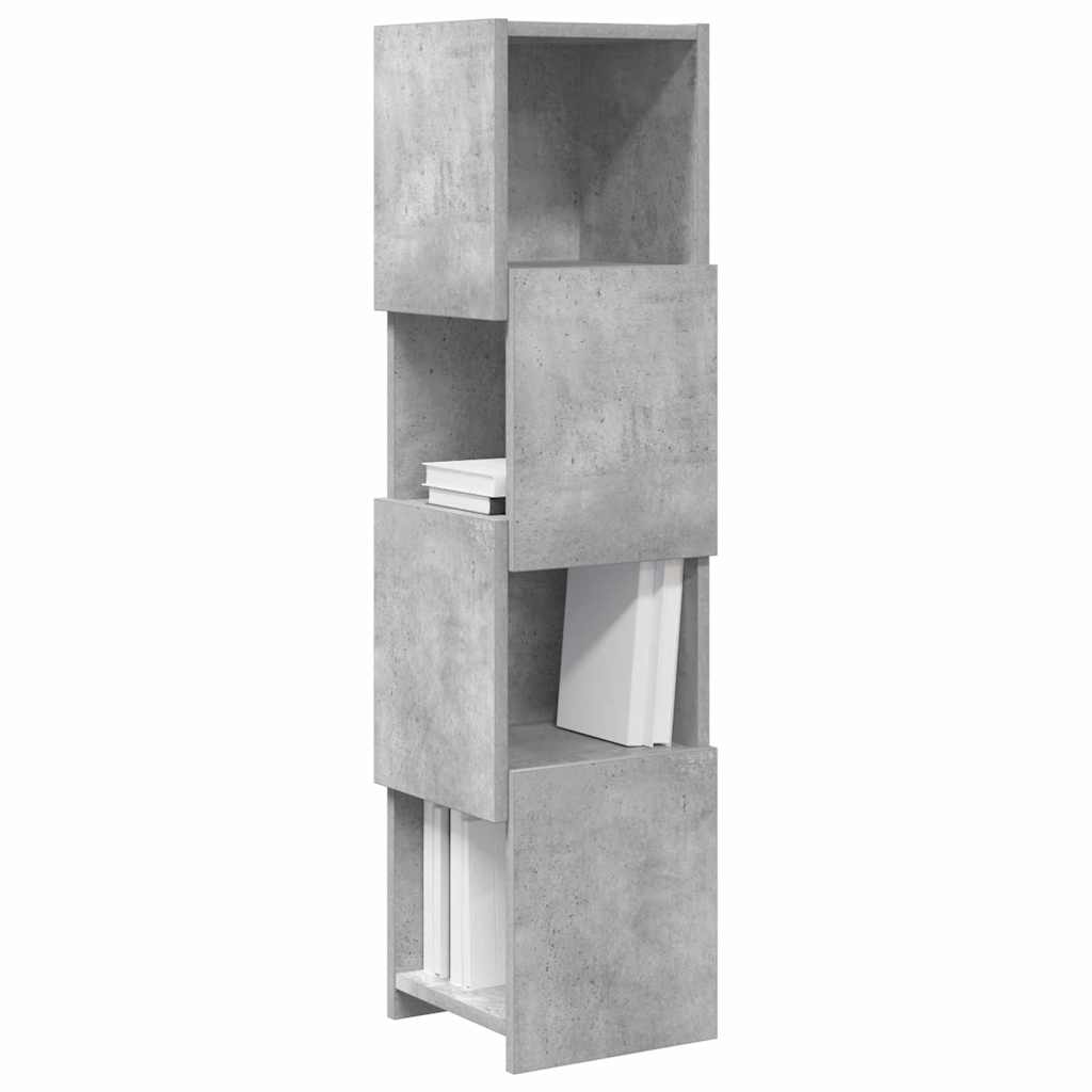 Hjørneskab 25,5x25x102cm Konstrueret træ Beton Grå