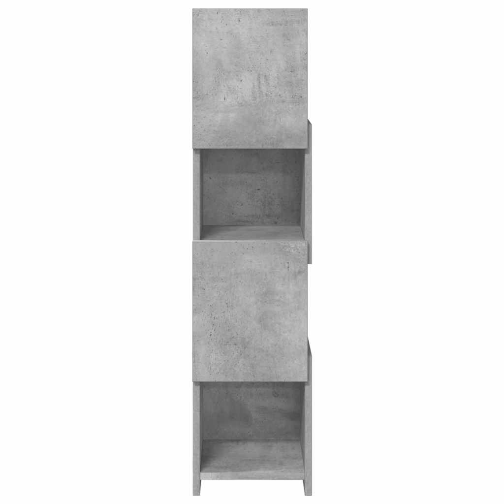 Hjørneskab 25,5x25x102cm Konstrueret træ Beton Grå