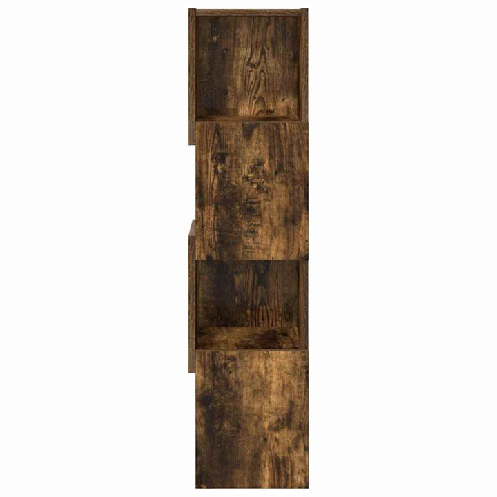 Hjørneskab 25,5x25x102cm Konstrueret træ Røget eg