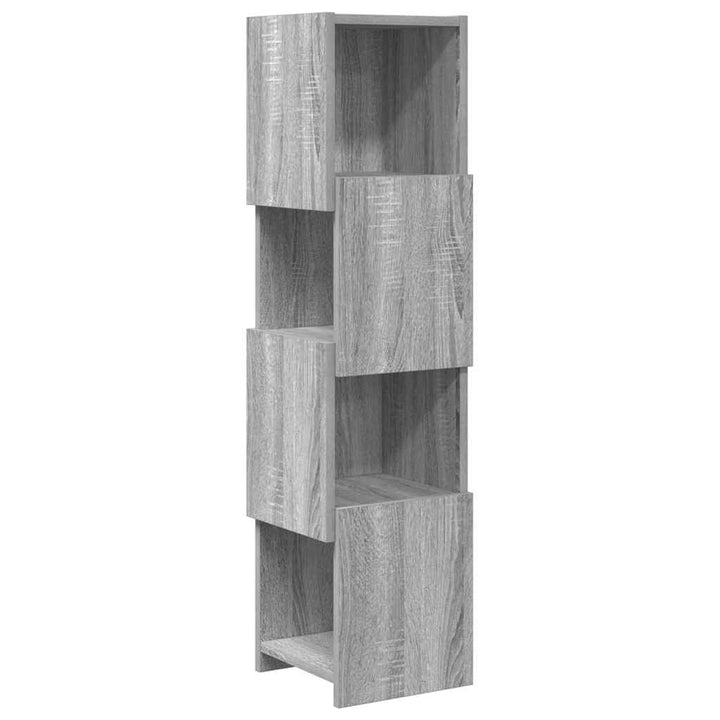 Hjørneskab 25,5x25x102cm Konstrueret træ Grå Sonoma