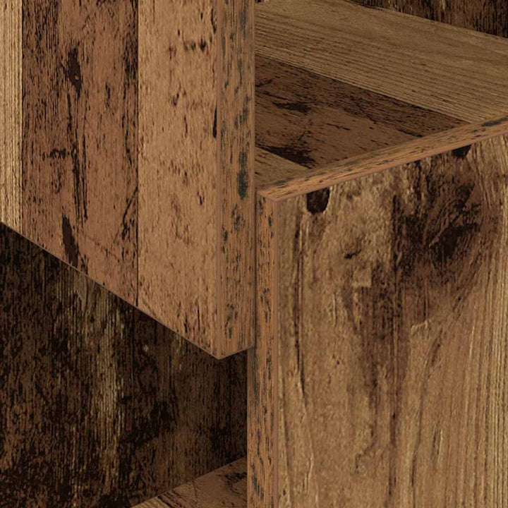 Hjørneskab Gammelt træ 25,5x25x102cm Konstrueret træ