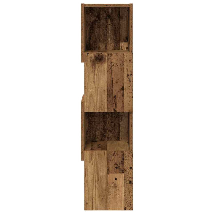 Hjørneskab Gammelt træ 25,5x25x102cm Konstrueret træ