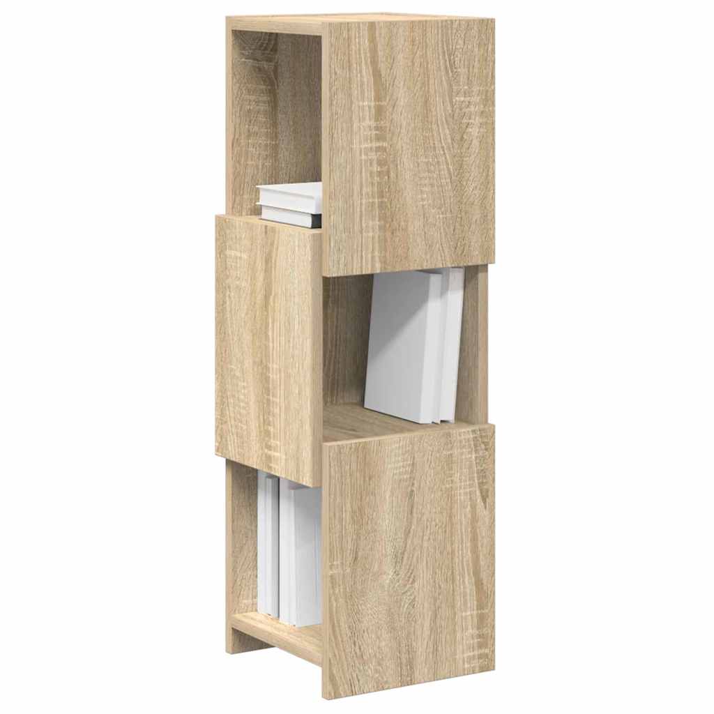 Hjørneskab 25,5x25x80cm Konstrueret træ Sonoma eg
