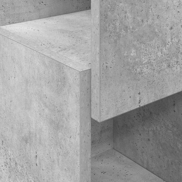 Hjørneskab 25,5x25x80cm Konstrueret træ Beton Grå