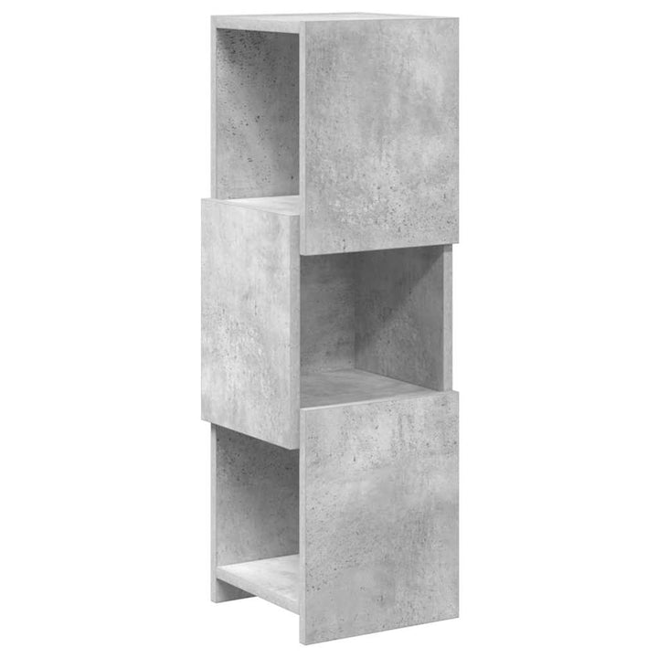 Hjørneskab 25,5x25x80cm Konstrueret træ Beton Grå