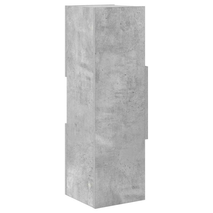 Hjørneskab 25,5x25x80cm Konstrueret træ Beton Grå